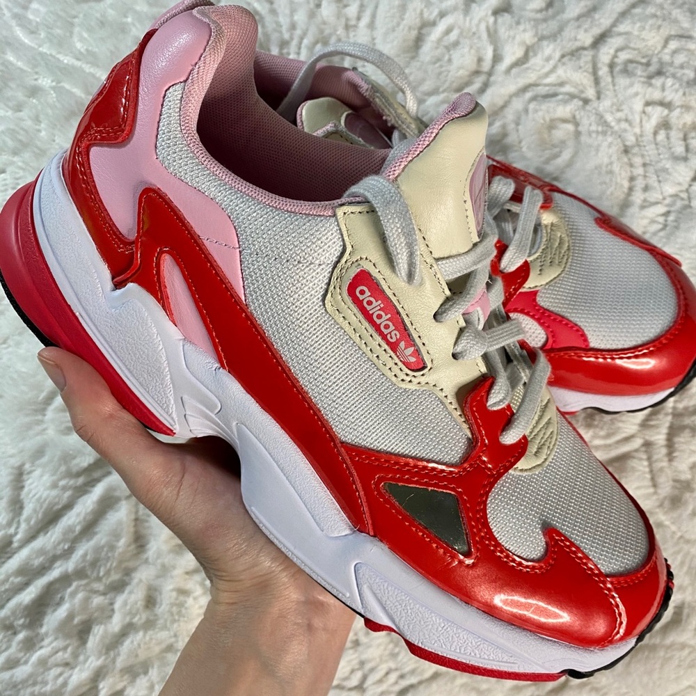 NWOT Adidas Falcon Pink February Sz 9